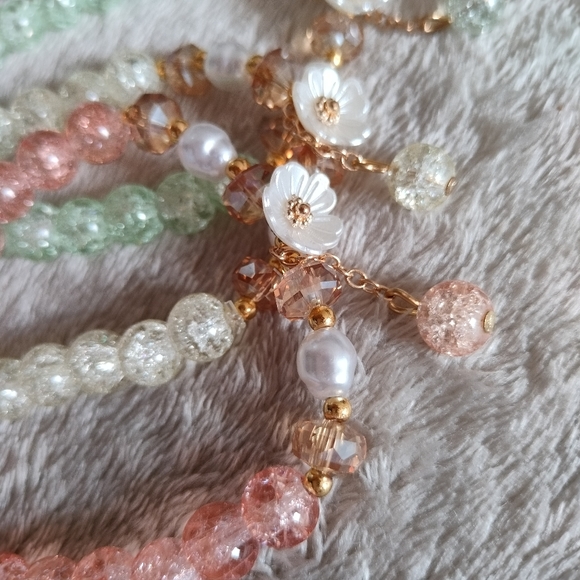 Set of 3 Floral Boho Bracelets - Picture 3 of 12